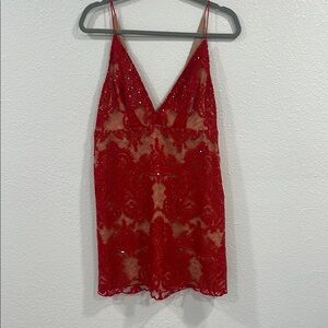 New! Free People Night Shimmers Lace Dress